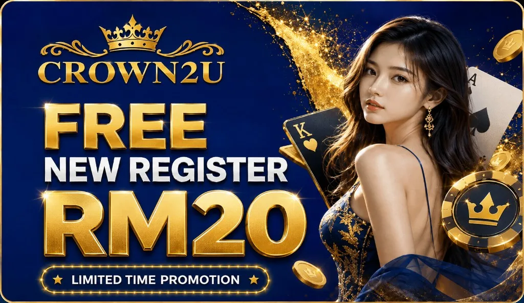 CROWN2U free RM20 for new register
